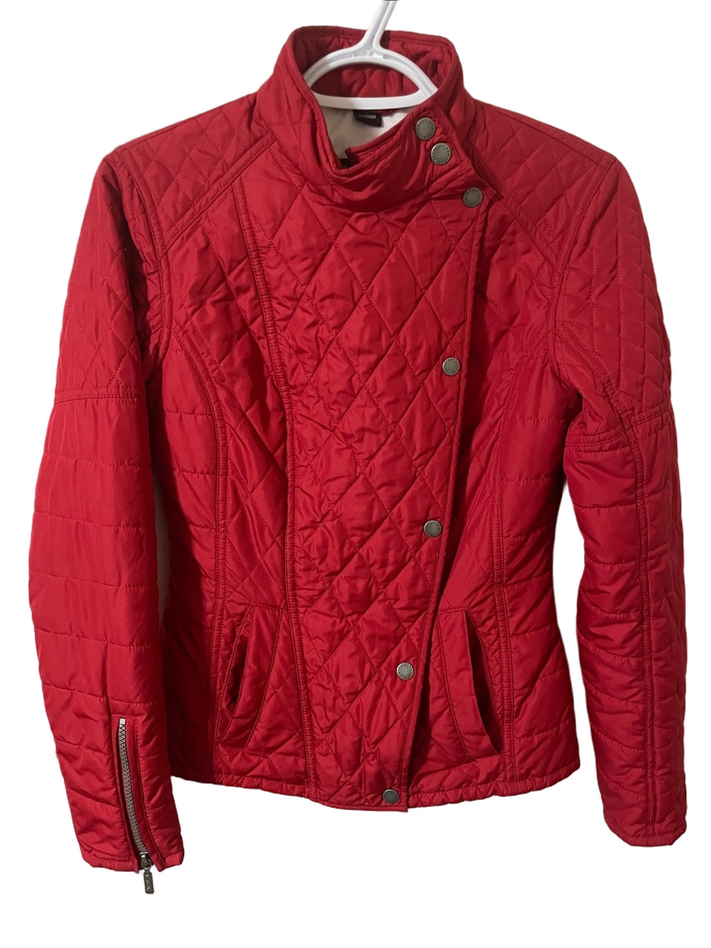 Barbour Axel Red Quilted Jacket Size 4